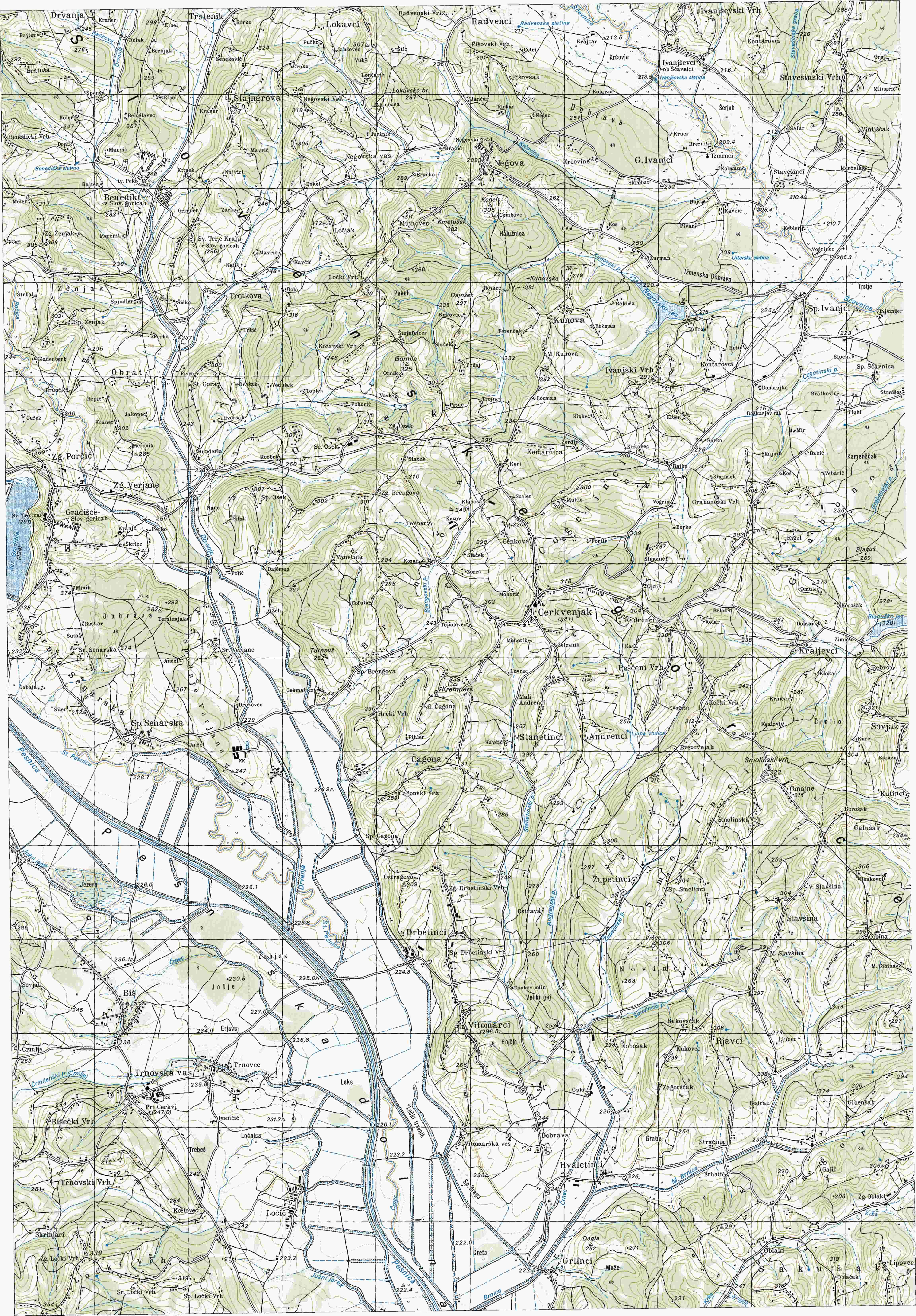 Cerkvenjak 1:25000